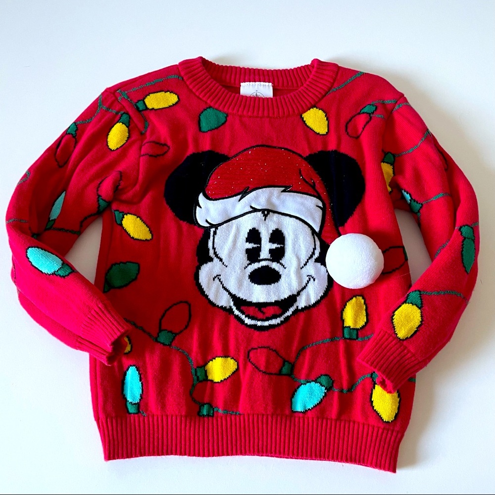 Disney Mickey Mouse Christmas Sweater Todder Size 3